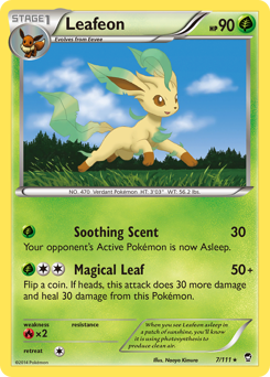 Leafeon, Furious Fists #7, Pokémon TCG card