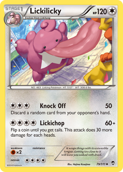 Lickilicky, Furious Fists #79, Pokémon TCG card