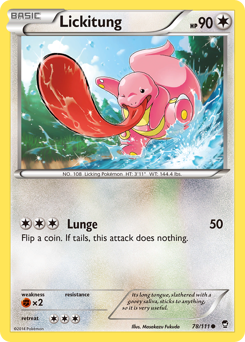 Lickitung, Furious Fists #78, Pokémon TCG card