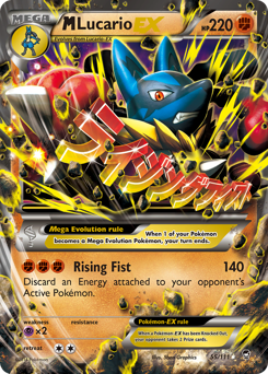 M Lucario-EX, Furious Fists #55, Pokémon TCG card