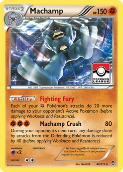 Machamp, Furious Fists #46, Pokémon TCG card