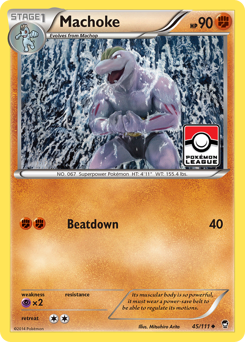 Machoke, Furious Fists #45, Pokémon TCG card