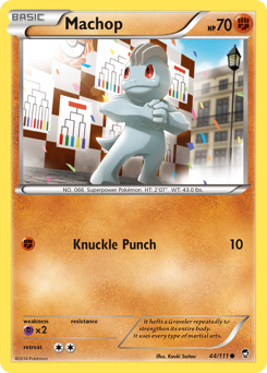Machop, Furious Fists #44, Pokémon TCG card