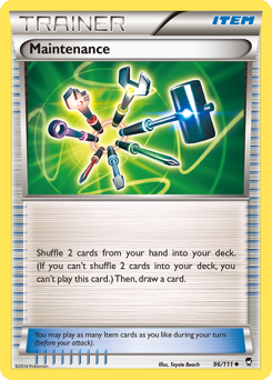 Maintenance, Furious Fists #96, Pokémon TCG card