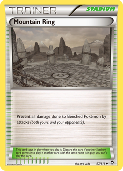 Mountain Ring, Furious Fists #97, Pokémon TCG card
