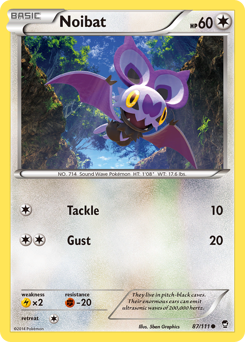 Noibat, Furious Fists #87, Pokémon TCG card