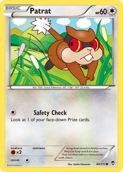 Patrat, Furious Fists #84, Pokémon TCG card