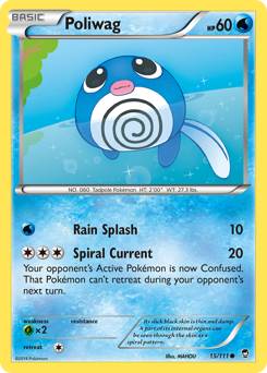 Poliwag, Furious Fists #15, Pokémon TCG card