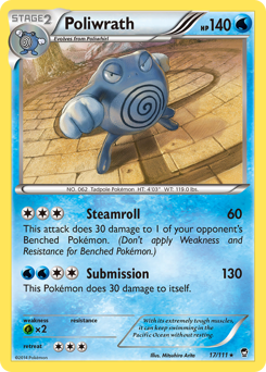 Poliwrath, Furious Fists #17, Pokémon TCG card