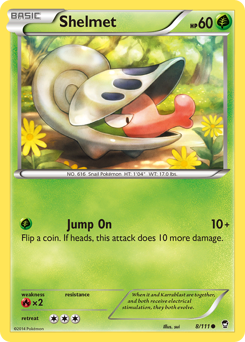 Shelmet, Furious Fists #8, Pokémon TCG card