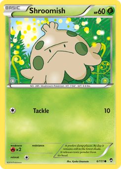 Shroomish, Furious Fists #6, Pokémon TCG card