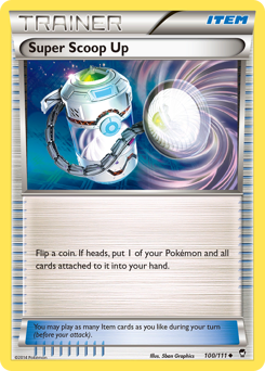 Super Scoop Up, Furious Fists #100, Pokémon TCG card
