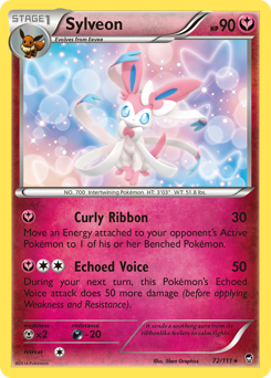 Sylveon, Furious Fists #72, Pokémon TCG card