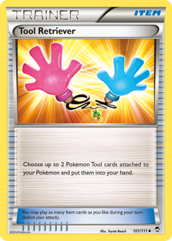 Tool Retriever, Furious Fists #101, Pokémon TCG card