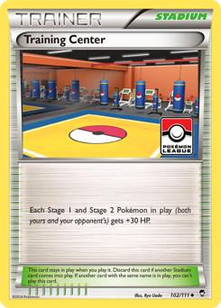 Training Center, Furious Fists #102, Pokémon TCG card