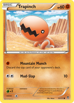 Trapinch, Furious Fists #53, Pokémon TCG card