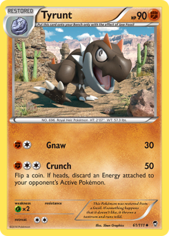 Tyrunt, Furious Fists #61, Pokémon TCG card