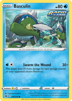 Basculin, Fusion Strike #70, Pokémon TCG card