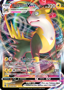 Boltund VMAX, Fusion Strike #104, Pokémon TCG card