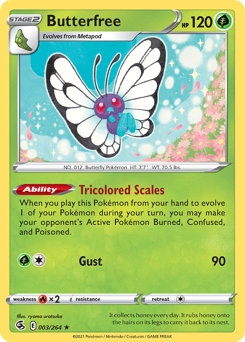 Butterfree, Fusion Strike #3, Pokémon TCG card