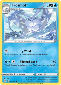 Frosmoth, Fusion Strike #85, Pokémon TCG card