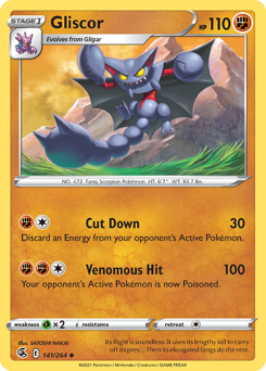 Gliscor, Fusion Strike #141, Pokémon TCG card