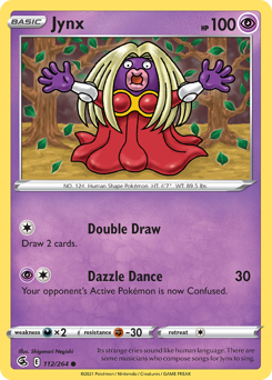 Jynx, Fusion Strike #112, Pokémon TCG card