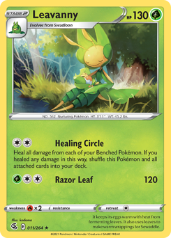 Leavanny, Fusion Strike #11, Pokémon TCG card