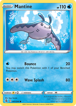 Mantine, Fusion Strike #61, Pokémon TCG card