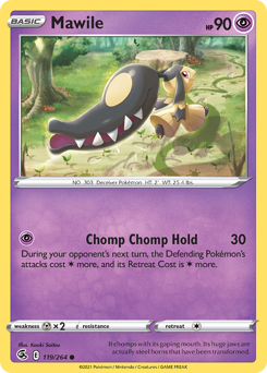 Mawile, Fusion Strike #119, Pokémon TCG card