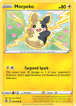 Morpeko, Fusion Strike #109, Pokémon TCG card