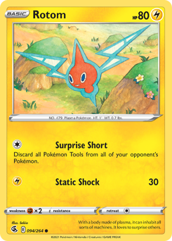 Rotom, Fusion Strike #94, Pokémon TCG card