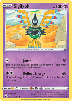 Sigilyph, Fusion Strike #123, Pokémon TCG card