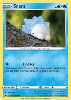 Snom, Fusion Strike #84, Pokémon TCG card