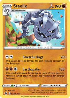 Steelix, Fusion Strike #139, Pokémon TCG card