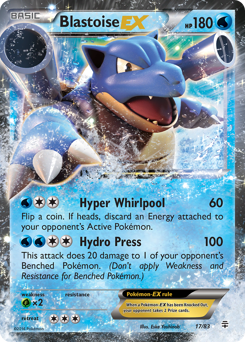 Blastoise-EX, Generations #17, Pokémon TCG card