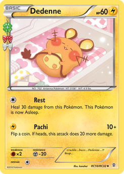 Dedenne, Generations #RC10, Pokémon TCG card