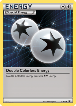 Double Colorless Energy, Generations #74, Pokémon TCG card