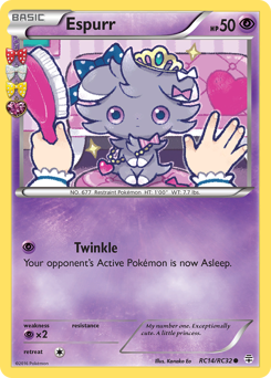 Espurr, Generations #RC14, Pokémon TCG card