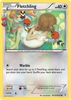 Fletchling, Generations #RC25, Pokémon TCG card