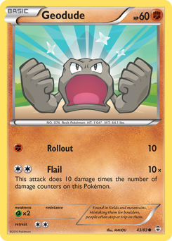 Geodude, Generations #43, Pokémon TCG card