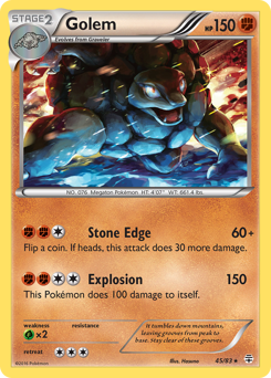 Golem, Generations #45, Pokémon TCG card