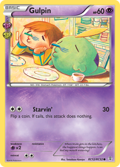 Gulpin, Generations #RC12, Pokémon TCG card