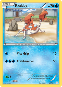 Krabby, Generations #21, Pokémon TCG card