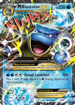 M Blastoise-EX, Generations #18, Pokémon TCG card