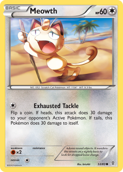 Meowth, Generations #53, Pokémon TCG card