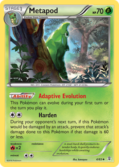Metapod, Generations #4, Pokémon TCG card