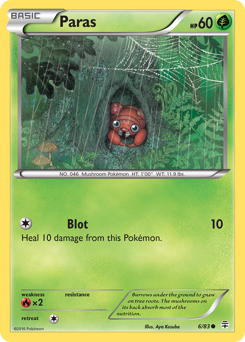 Paras, Generations #6, Pokémon TCG card