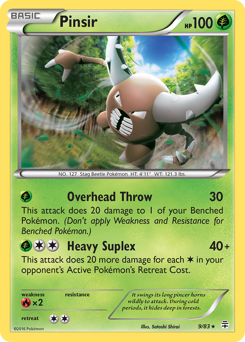 Pinsir, Generations #9, Pokémon TCG card