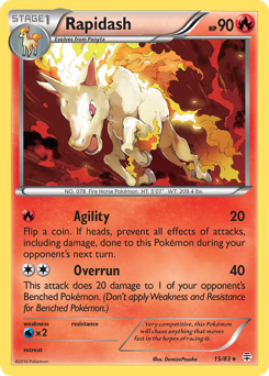Rapidash, Generations #15, Pokémon TCG card